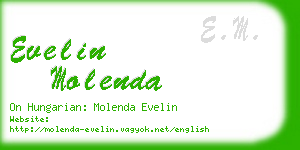 evelin molenda business card